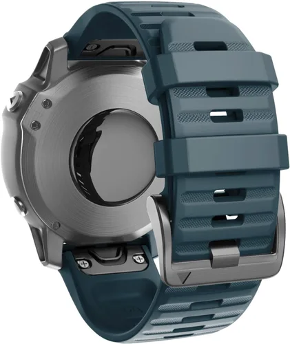 Miniatura 10 de ANCOOL Compatible con banda Fenix 6X/7X de 26mm Quickfit, correa de silicona suave de repuesto para relojes inteligentes Fenix 5X/Fenix 8 de Verde