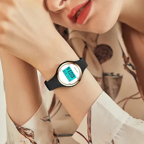Miniatura 6 de Women LED Display Elecreonic Watch Fashion Chrono Alarm Digital Clock Woman Outdoor Sport Wirstwatch