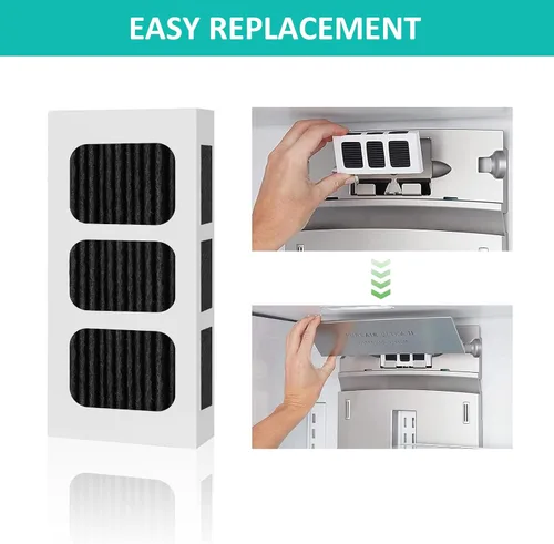 Miniatura 2 de Paquete de 6 filtros de aire de repuesto para refrigerador PAULTRA2, compatible con Frigidaire Pure Air Ultra 2, Pure Air Ultra II, Pureair Ultra II