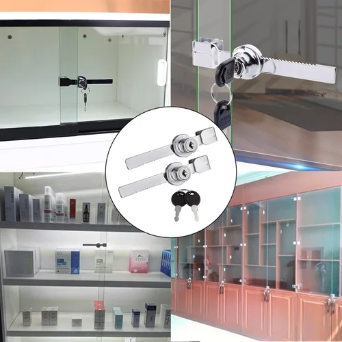 Miniatura 7 de Paquete de 12 candados para puerta corrediza de cristal con 24 llaves (con llave similar)