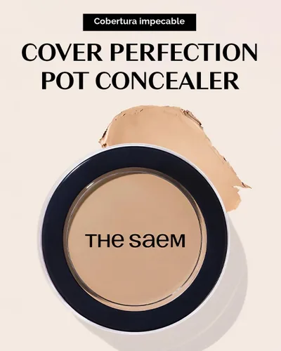 Miniatura 2 de THESAEM Cover Perfection Corrector en Pot 0.14oz - 01 Beige Claro para Tonos de Piel Claros a Medios - Bálsamo de Cobertura Intensiva en Pot