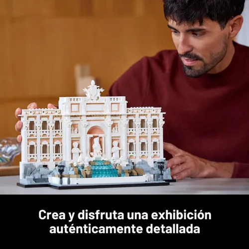 Miniatura 7 de LEGO Architecture Fuente de Trevi Juego de Construcción - Modelo Coleccionable del Monumento Italiano para Exhibición para Adultos, 18+ - Regalo
