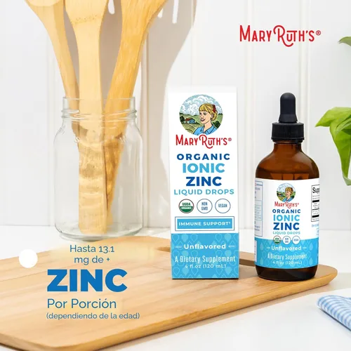 Miniatura 7 de MaryRuth Organics Suplementos de zinc para apoyo inmunológico Zinc iónico para niños y adultos Suplemento de zinc líquido Suministro para 40