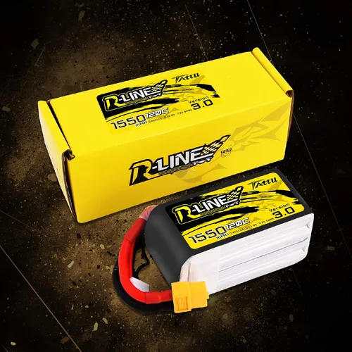 Miniatura 7 de Tattu R-Line 14.8V 1550mAh 4S 120C Batería Lipo con enchufe XT60 para FPV Racing Drones