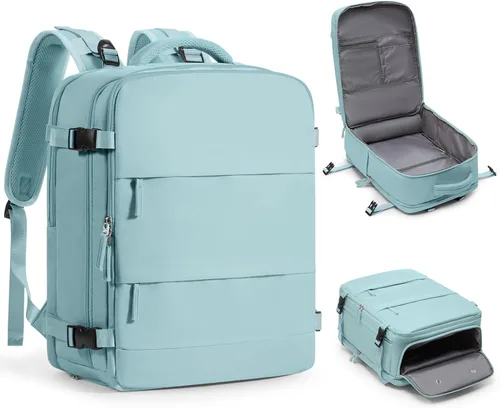 Miniatura 60 de coofay Mochila de viaje, para laptop, unisex, aprobada para aviones, bolsa de mano, equipaje, para artículos personales, para debajo del asiento