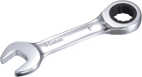 Miniatura 10 de uxcell Llave combinada de trinquete rechoncha de 0.394 in métrica 72 dientes 12 herramientas terminadas en caja de puntos, CR-V