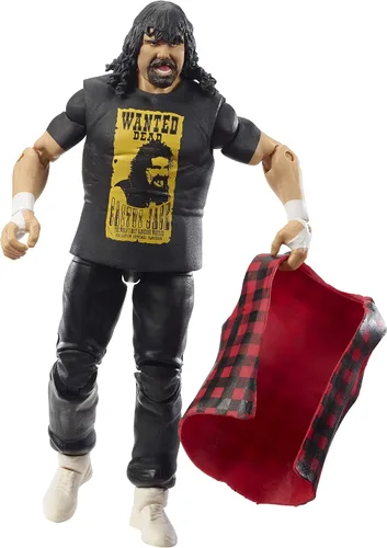 Miniatura 2 de WWE Elite Collection Mick Foley WrestleMania 22 Figura de acción con articulación de lujo, detalles realistas, equipo de anillo auténtico, manos