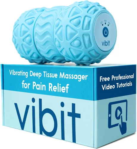 Miniatura 8 de Vibit - Masajeador vibratorio para fascitis plantar, alivio del dolor y ciática, rodillo de masaje portátil para pies y cuerpo, alivio del dolor