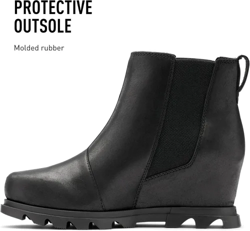 Miniatura 4 de SOREL Botas Chelsea Joan of Arctic Wedge III para mujer, botas de cuña de cuero impermeables