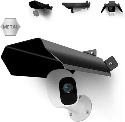 Cubierta Universal para Cámara de Seguridad - Protector Solar y de Lluvia, Techo Protector Impermeable para Cámaras Domo y Bala de Exterior