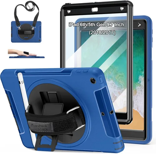 Miniatura 9 de Funda para iPad de 6ª/5ª generación de 9.7 pulgadas: Funda de TPU para iPad 9.7 (2018/2017) y iPad Air 2 de 9.7" con protector de pantalla - Soporte