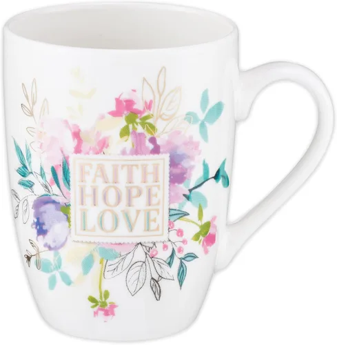 Taza de café de cerámica cristiana para mujeres y hombres – Taza de café inspiradora y regalos cristianos (taza de cerámica de 12 onzas)