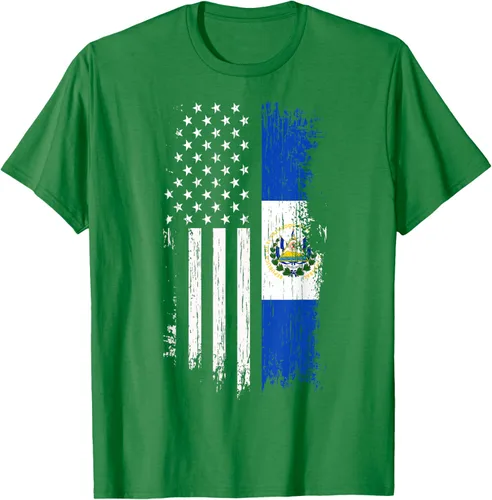 Miniatura 5 de Camiseta de la bandera de Estados Unidos salvadoreño - Camiseta de El Salvador USA