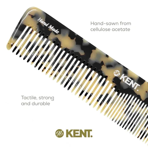 Miniatura 5 de Kent 16T TW Dientes finos y anchos para el aseo diario, peine de peinado hecho a mano para todo tipo de cabello, peine desenredante de cabello