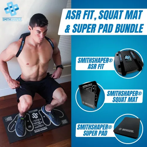 Miniatura 3 de FIT Ab Squat Roller Dual Mat Bundle (FIT ASR con una alfombrilla para sentadillas y una súper almohadilla)