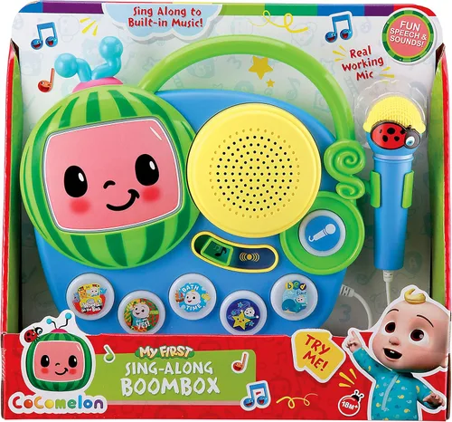 Miniatura 7 de eKids Cocomelon Juguete Singalong Boombox con micrófono y música incorporada, juguetes para niños pequeños para fanáticos de los regalos de Cocomelon