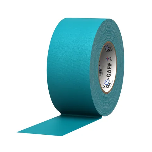 Miniatura 16 de Cinta Pro Gaff Gaffers de 1 pulgada de longitud de 55 yardas de longitud, color azul eléctrico mate. Cinta de alta resistencia de alta calidad