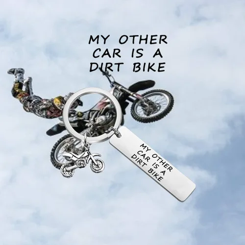 Miniatura 7 de MYOSPARK Motocross Rider Gift My Other Car is a Dirt Bike Llavero Motocicleta Dirt Biker Regalo Para Motocross Racer