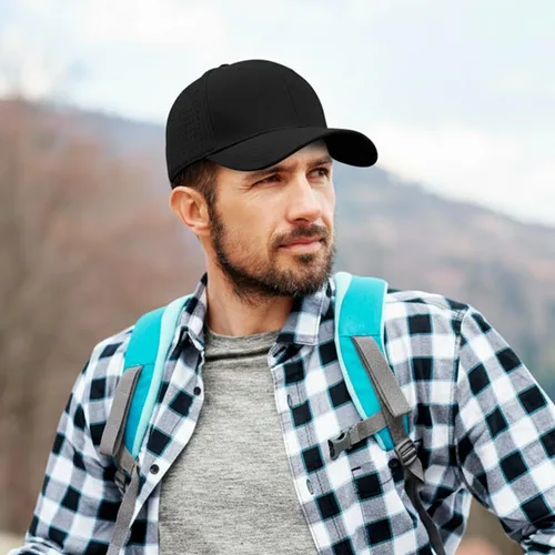 Miniatura 7 de Cap America i8533 Flexfit 110 Gorra Snapback Perforada de Rendimiento de Perfil Medio de 6 Paneles con Protección UV y Snapback Ajustable