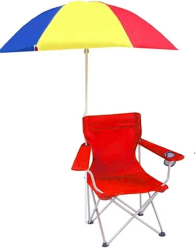 Oxford Cloth Sunshade Folding Chair, Made of Wear-Resistant 600D Oxford Cloth and Strong Steel Pipe, Durable and Long Service Life. (A)