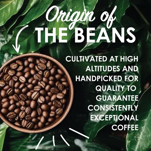 Miniatura 9 de Magnum Exotics Coffee Blue Mountain - Mezcla de café tostado medio ligero, grano entero, hecho de granos 100% arábica, sabor rico y suave, tostado