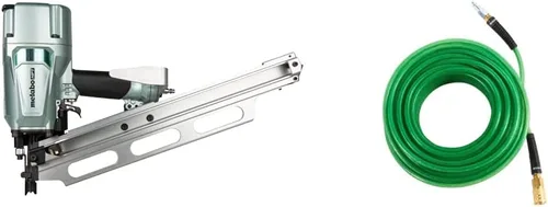Miniatura 16 de Clavodora estructural Metabo HPT, clavadora neumática de potencia preferida por profesionales y herramienta de marco para pisos, cubiertas de techo