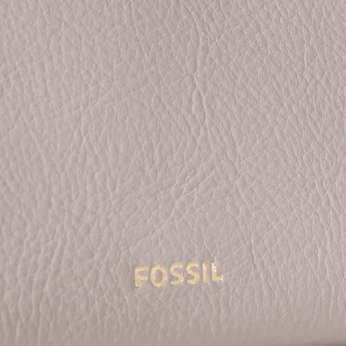 Miniatura 3 de Fossil Logan Cartera de piel con bloqueo RFID, tamaño medio, con cremallera y correa de muñeca