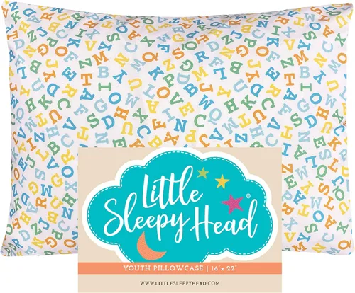 Miniatura 21 de Little Sleepy Head Funda de almohada para niños pequeños, 100% algodón y funda de almohada hipoalergénica para almohada de niños pequeños, funda