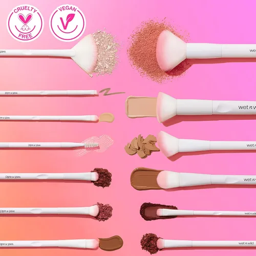 Miniatura 4 de wet n wild - Brocha de corrector, maquillaje mineral y líquido, mezcladora, fibra afelpada, mango ergonómico Rubor