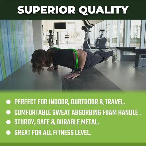 Miniatura 4 de Gorilla Bow Resistance Bands with Handles Quick-Lock Multi-Layer Exercise Bands for Work Out, Non Slip Grip for Full-Body Strength Training, Heavy