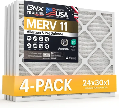 Miniatura 44 de BNX TruFilter - Filtro de aire MERV 11 de 18 x 20 x 1 pulgadas (paquete de 6) – Fabricado en Estados Unidos – Defensa contra Alérgenos Filtro