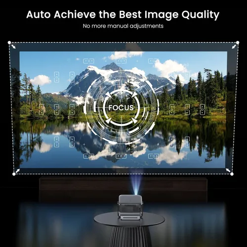 Miniatura 12 de Proyector para exteriores de Google TV con licencia oficial ANSI 2000 4K Full HD, proyector inteligente con WiFi y Bluetooth