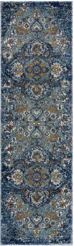 Miniatura 13 de Luxe Weavers 4620 Marine 2x3 - Alfombra floral envejecida