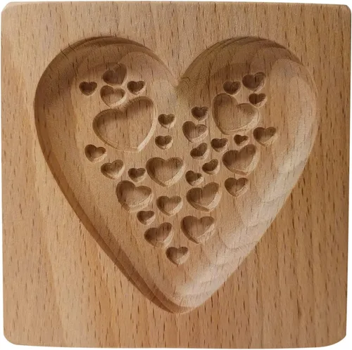 Miniatura 10 de Molde de Galletas de Madera, Molde de Horneado 3D, Herramienta de Decoración de Gravura para Artesanía, Adecuado para Halloween, Acción de Gracias