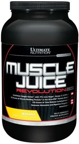 Ultimate Nutrition Muscle Juice Revolution 2600 - Ganador de peso, recuperación muscular con glutamina, caseína micelar y carbohidratos complejos de