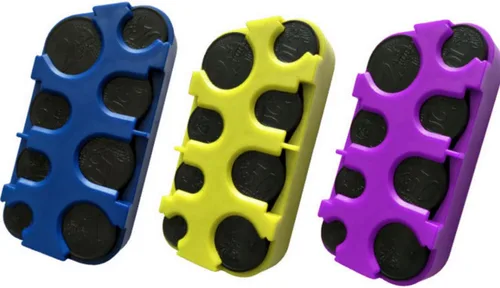 Miniatura 2 de anso Euro Coin Holder Case Money Storage Box Wallet Organizer (negro)