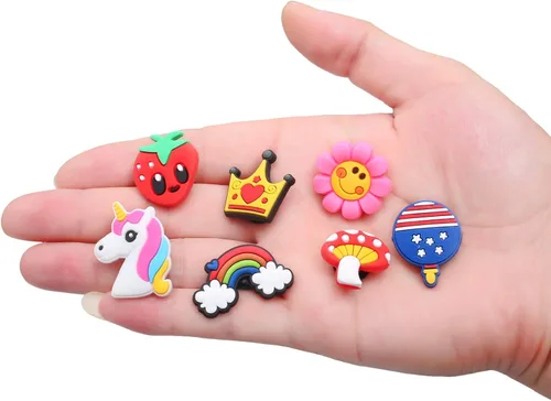 Miniatura 2 de TANSWEET 3050100125 pcs PVC Random Different Shape Shoe Charms for Shoe Decoration
