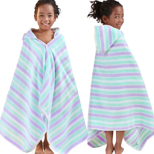 Miniatura 56 de VOOVA & MOVAS Poncho de Toalla de Baño Gruesa con Capucha para Niños (4-8 Años) - Bata de Toalla de Natación de Algodón Turco Suave y Absorbente