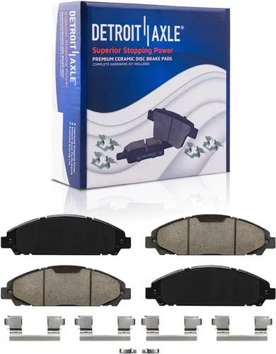 Miniatura 97 de Detroit Axle - Pastillas de freno traseras para Honda Odyssey 2011-2017 Pilot 2007-2013 MDX 2010-2013 ZDX 2010-2013 Pastillas de freno de cerámica