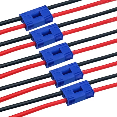 Miniatura 3 de 5 pares EC3 conector hembra y macho Deans con 14AWG 3.9 in alambre de silicona para RC Lipo batería Cable Drone