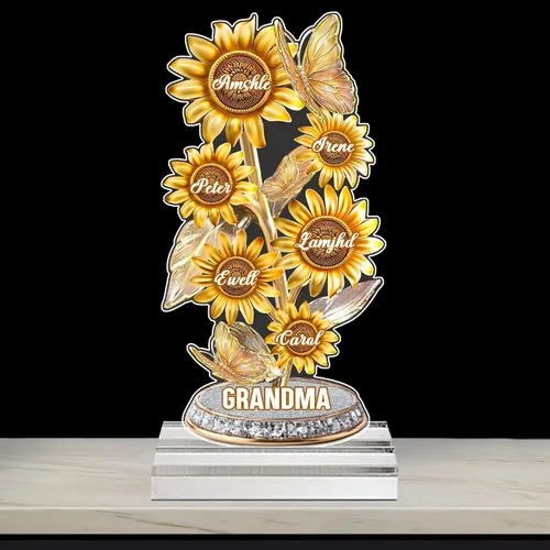 Miniatura 11 de Cada rosa contiene una pieza de tu lámpara de corazón, placa de rosa personalizada con nombre de 1 a 10 niños, luz LED personalizada para mamá, flor