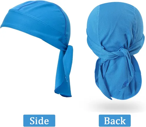 Miniatura 4 de Doo Rags - Gorro con diseño de calavera que absorbe la humedad, protección contra los rayos UV, para casco de motocicleta