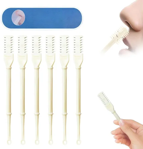 Tijeras para recortar cejas, 2 en 1 mejoradas 2025 con peine, recortadora de cejas para mujeres, herramienta de aseo facial, artículos esenciales de