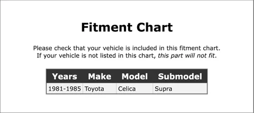 Miniatura 2 de Limpiaparabrisas derecho compatible con Toyota Celica Supra 1981 1982 1983 1984 1985 PC-1023056