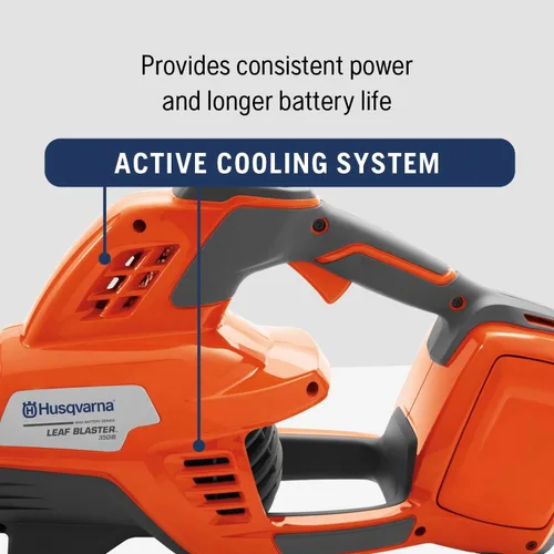 Miniatura 4 de Husqvarna Leaf Blaster 970569904 - Soplador de hojas inalámbrico alimentado por batería, 200 MPH 800 CFM, motor sin escobillas y funcionamiento