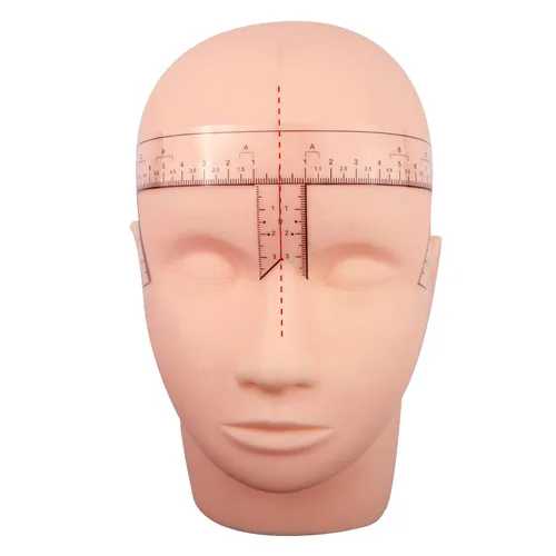 Miniatura 2 de Guapa 30pcs/pack Regla de cejas con forma de cejas desechable Microblading Ruler Pegatina Adhesiva Cejas Posicionamiento Herramienta de Medida