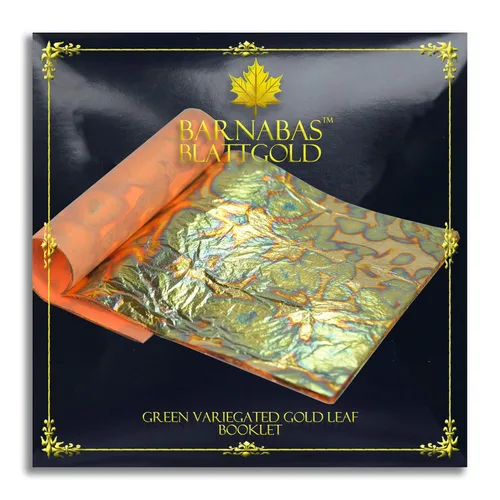 Miniatura 12 de Barnabas Blattgold Hoja de oro de imitación, hojas sueltas [25 hojas, 5.5 pulgadas], hoja de lámina de metal para pintura, arte y manualidades