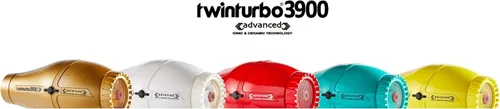 Miniatura 3 de Turbo Power - Secador de pelo Ionic Professional, negro, doble turbo soplador avanzado, viene con cepillo, (3900 TP)