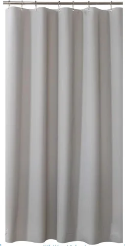 Miniatura 63 de AmazerBath - Cortina de ducha de plástico, 70 x 72 pulgadas, cortina de ducha esmerilada de plástico, impermeable, pesada, gruesa, con 3 piedras