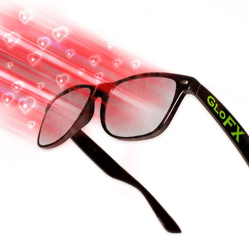 Miniatura 7 de Ultimate Diffraction Glasses - Efecto de corazón arcoíris 3D, gran accesorio para edm, concierto y rave